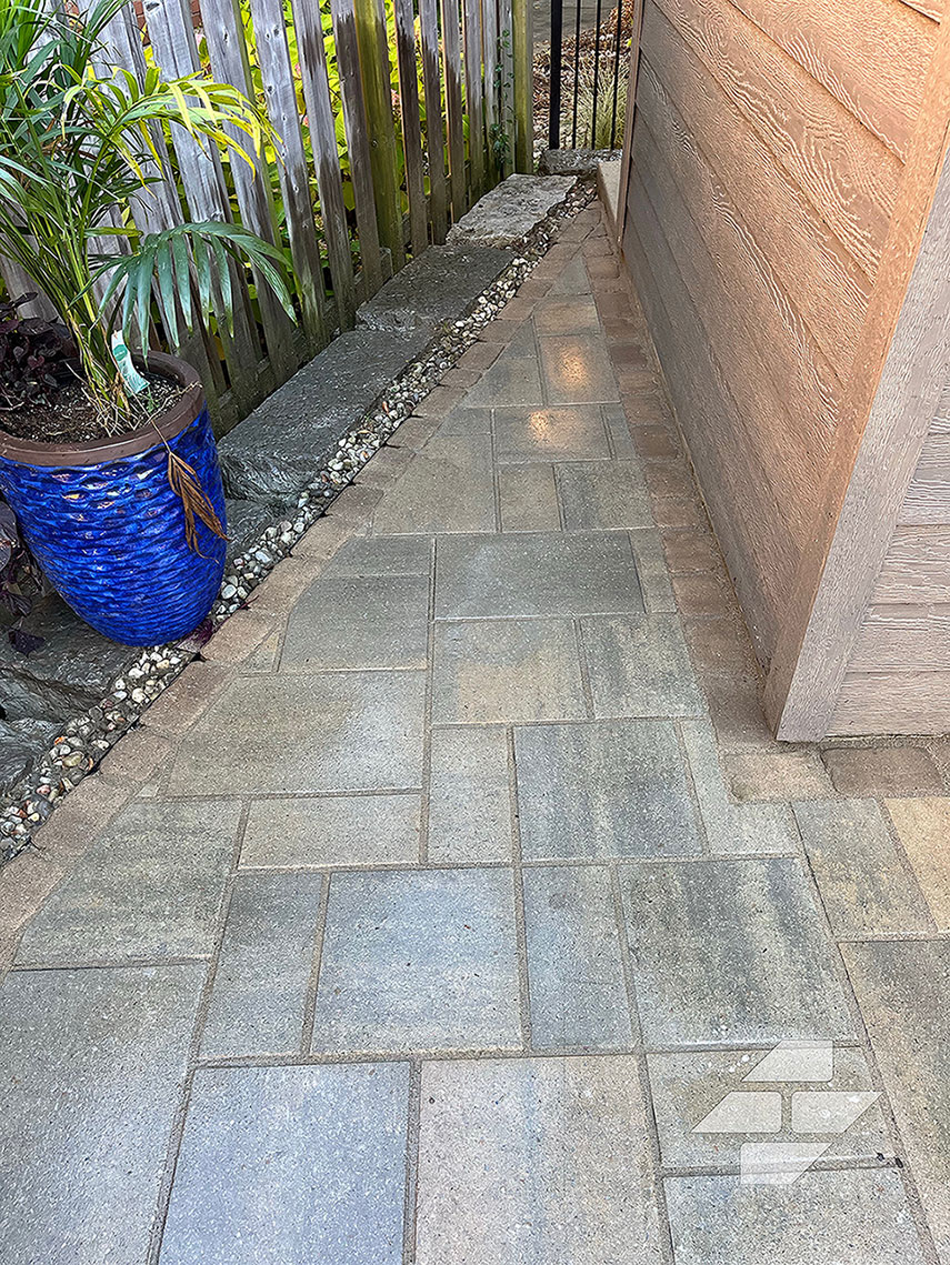 Side walkway after