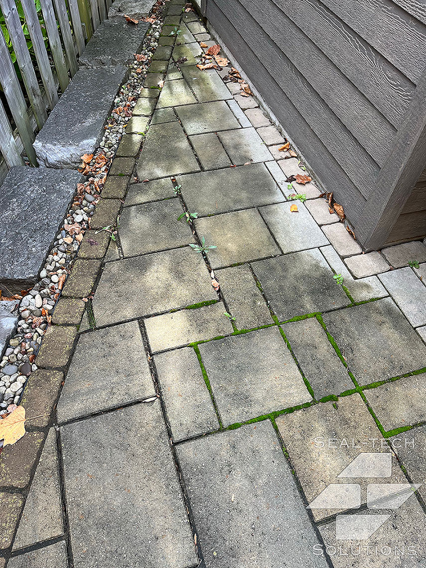 Side walkway before